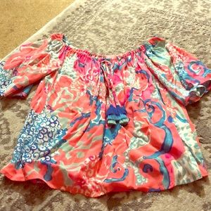 Lilly Pulitzer off the shoulder top